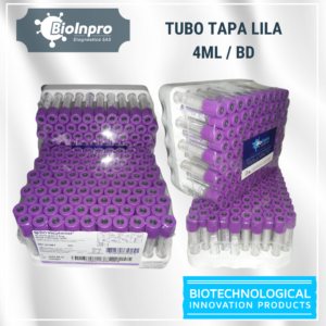 Tubo tapa lila 4 ml Bx100 / BD