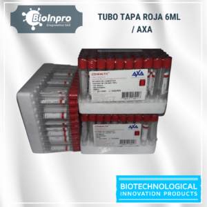 Tubo tapa roja 6 ml Bx100 / AXA